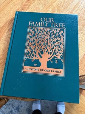 Our Family Tree Hardcover - Teal with Copper Foil